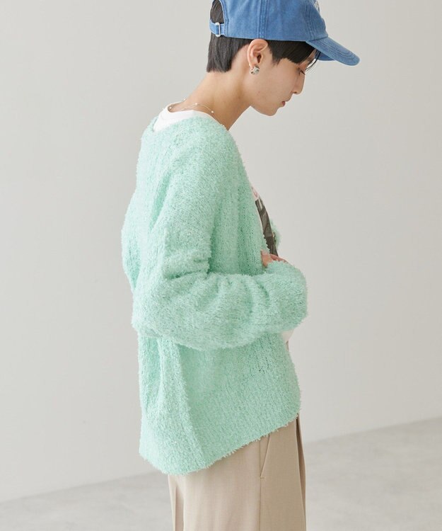 AMERICAN HOLIC テープヤーンカーディガン Mint