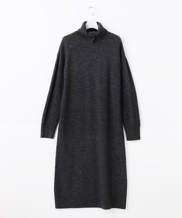 23区 L 【SLOW/一部店舗限定】ウールナイロンニット ワンピース グレー系