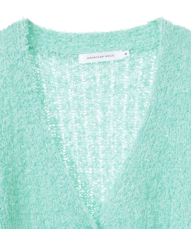 AMERICAN HOLIC テープヤーンカーディガン Mint