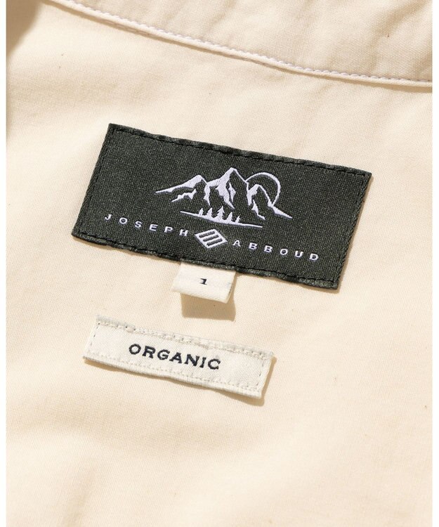 JOSEPH ABBOUD MOUNTAIN 【テーム ヤルヴィモチーフ・サスティナブル・オーガニック】オーガニックブロードシャツ アイボリー系