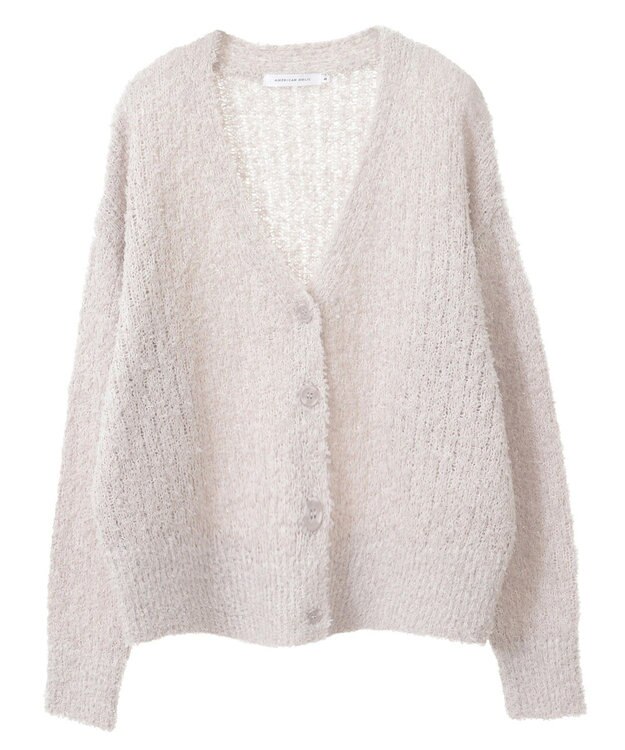 AMERICAN HOLIC テープヤーンカーディガン Light Gray