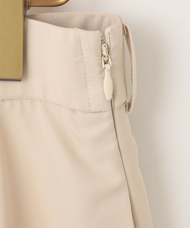 組曲 カラータフタベルト付き スカート ベージュ系