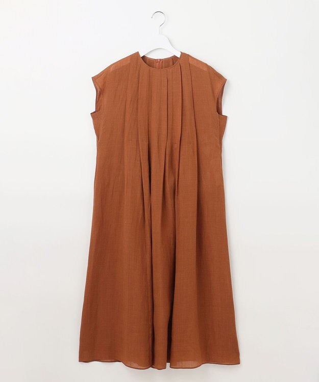 自由区 L 【カタログ掲載・接触冷感・洗える】ラミーローン ワンピース コッパー