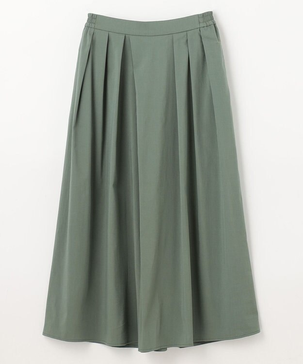 ANY L 【洗濯機可能/接触冷感/UVケア/イージーケア/ウエストゴム】清涼リラックススカーチョ グリーン