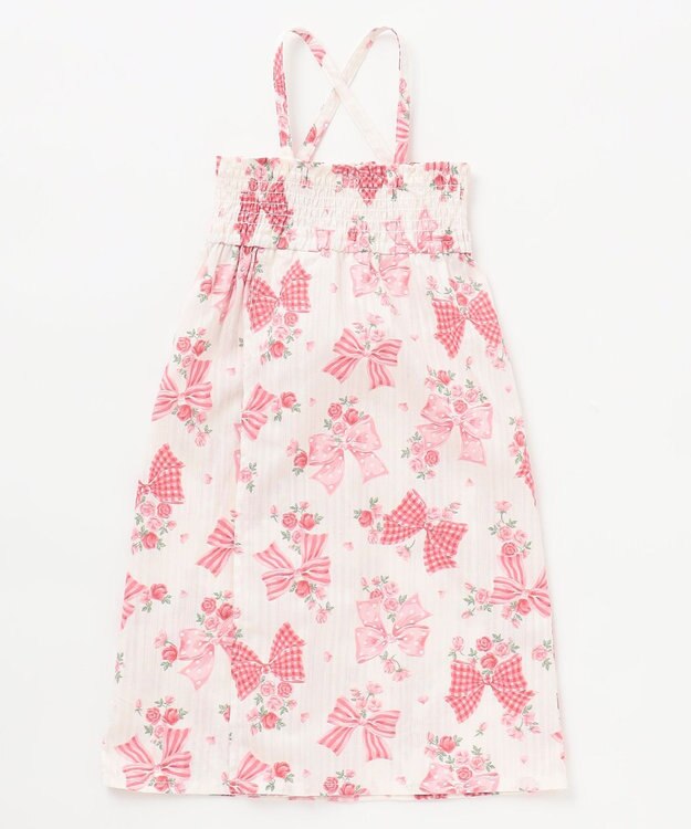 ANY KIDS 3WAY ロング丈 浴衣 セット リボン総柄