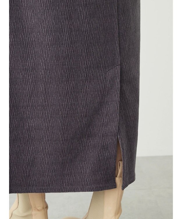 Green Parks カットコールタイトスカート Charcoal Gray