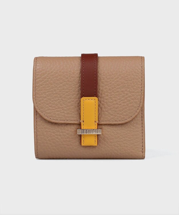 Paul Smith ベルトストラップ 2つ折り財布 ベージュ