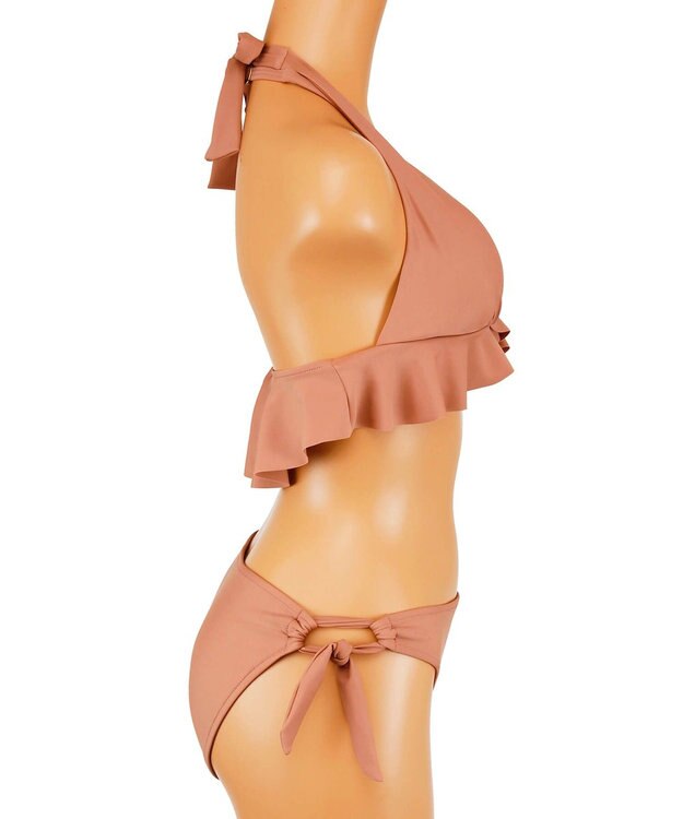 San-ai Resort（三愛水着楽園） 【SALE】ナチュラルだけどしっかり盛れる【ナチュラルアップブラ】Solidノンワイヤービキニ　7M・9M ピンク