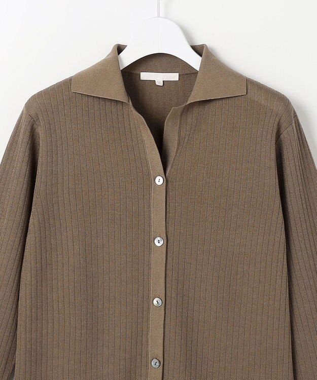 自由区 【アンサンブル対応】シアーシルクミックス カーディガン ブロンズ