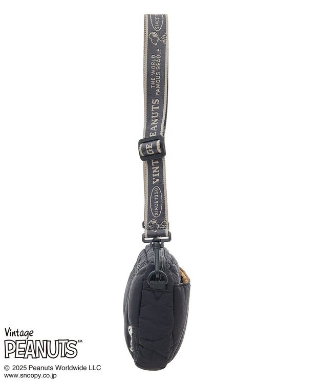 Green Parks ■PEANUTS キルティングショルダー Black