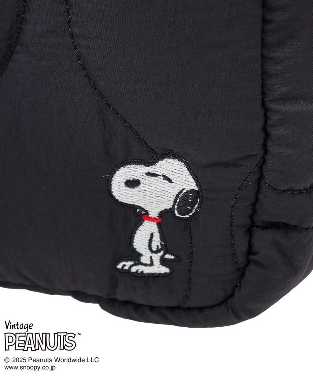 Green Parks ■PEANUTS キルティングショルダー Black