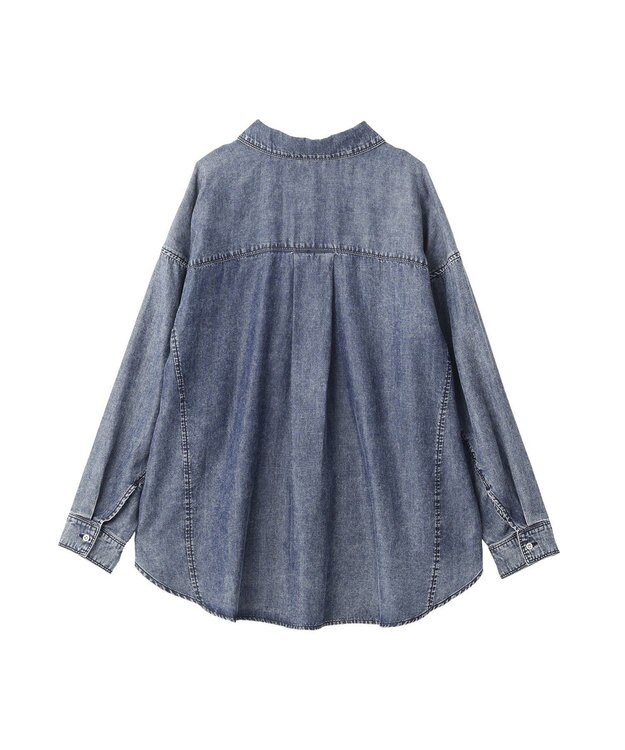 YECCA VECCA 【販売なし】バイオ加工ウ゛ィンテージデニムシャツ Gray