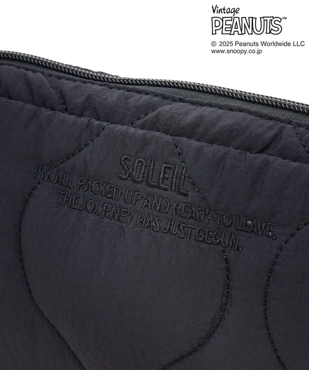 Green Parks ■PEANUTS キルティングショルダー Black