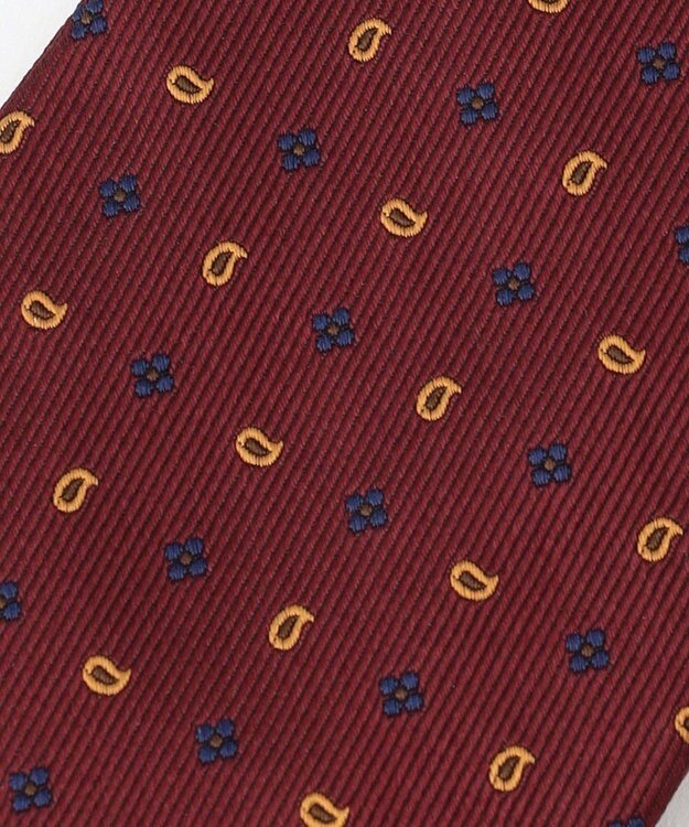 J.PRESS MEN 【VINTAGE JACQUARD COLLECTION】小紋柄ネクタイ ワイン系7