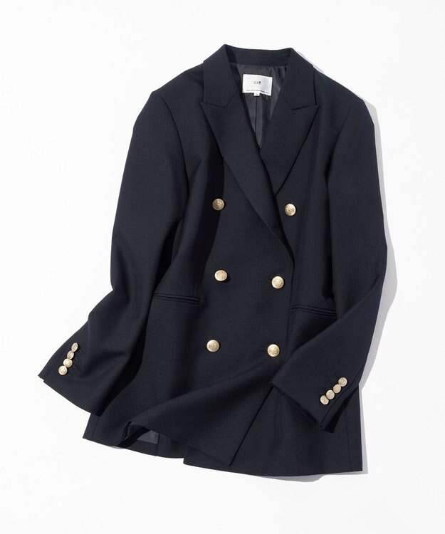 23区 【VERY・Oggi掲載】TWギャバジン テーラード ジャケット ネイビー系