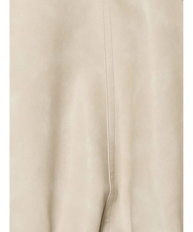 Te chichi フェイクレザークロップドブルゾン グレー