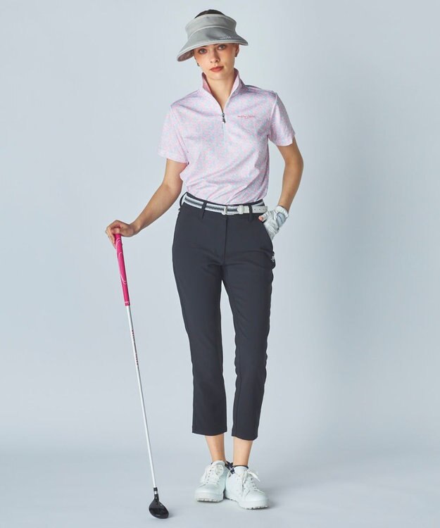 FILA GOLF／marie claire 【marie claire SPORT】 ９分丈ロングパンツ ブラック