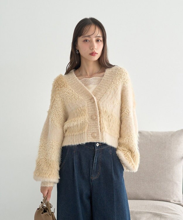 earth music&ecology 【吸湿発熱】【2WAY】あったかフェミニンインナー（２ｗａｙネック） Ecru