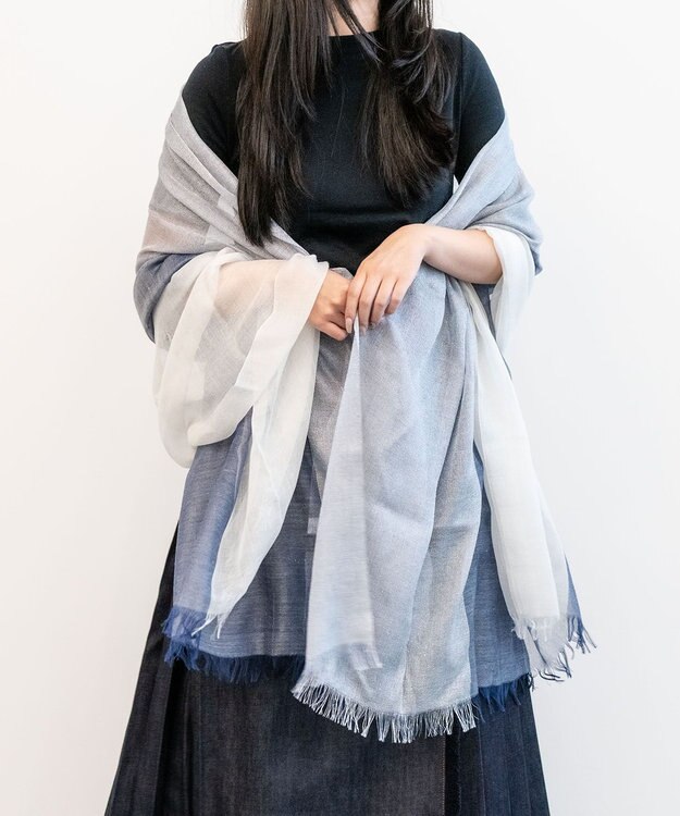 muto Stardust シルクカシミヤストール white