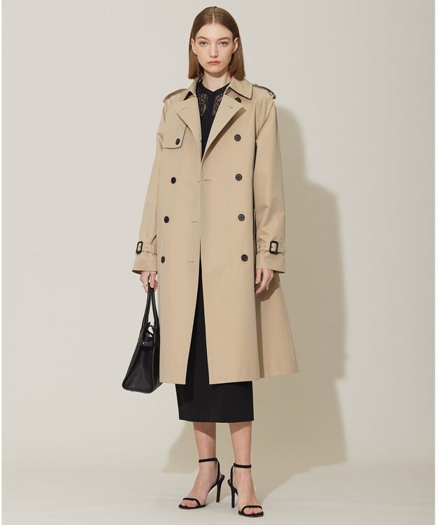 ICB 【撥水加工】ＴＣシャンブレーツイル トレンチコート ベージュ系