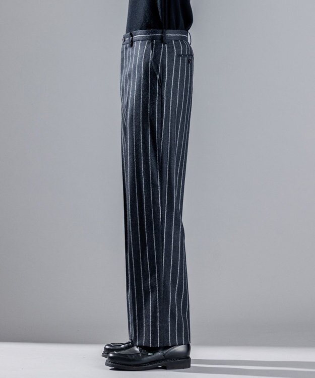 JOSEPH HOMME ブークレストライプ　フランネル / BAGS グレー系1