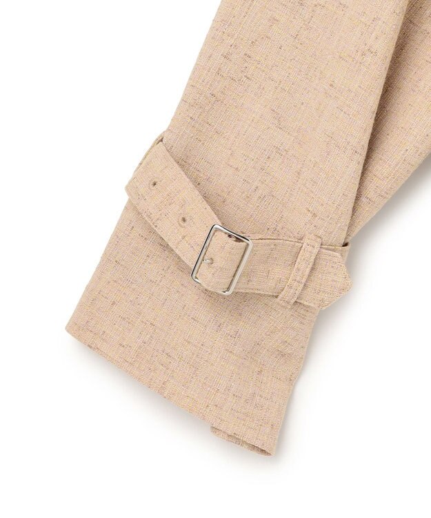 ICB 【先行予約】 ミックスブッチャー ショートトレンチコート ベージュミックス