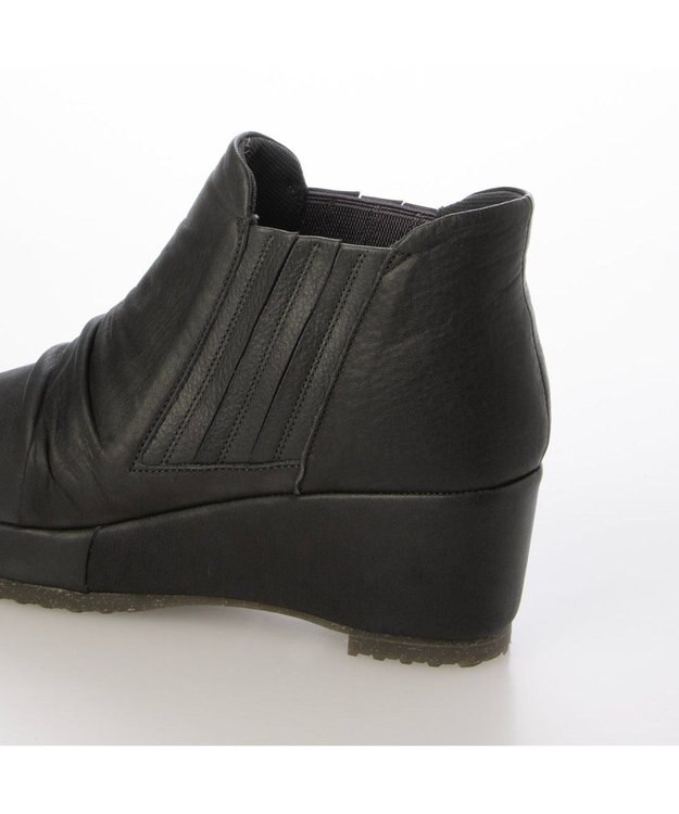 MODE ET JACOMO <D'ICI>ヒールアップサイドゴアシューズ ダークグレー