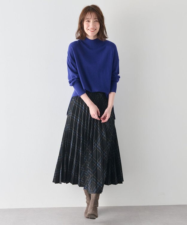 ANY 【手洗い可】イタリーヤーンウールカシミヤミックスプルオーバー ロイヤルブルー