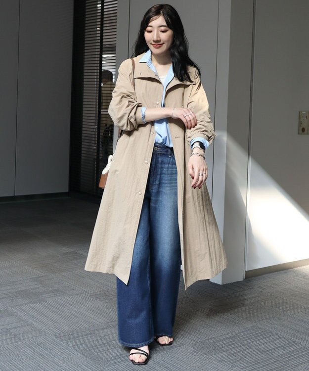 AMERICAN HOLIC スタンドカラーコート Beige