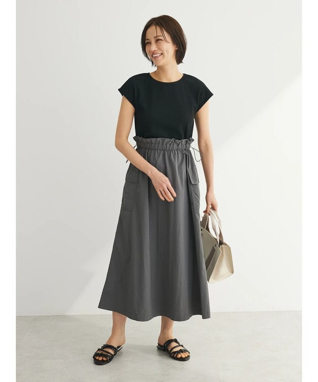 Green Parks ・ＥＬＥＮＣＡＲＥ　ＤＵＥ　ミリタリードッキングワンピ Charcoal Gray