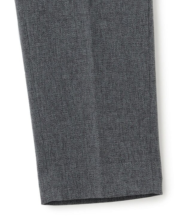 23区 【洗える】ウールライクカルゼ テーパードパンツ グレー系