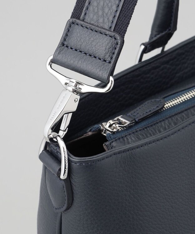 GOTAIRIKU 日本製【PELLE MORBIDA】2WAY シュリンクレザートートバッグ ネイビー系