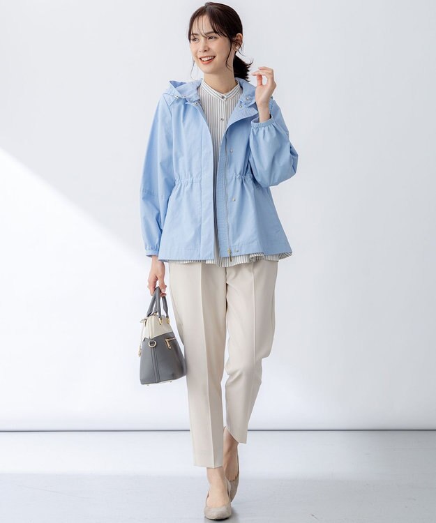 組曲 【ストレッチ・イージーケア】オシャクロス テーパードパンツ アイボリー系