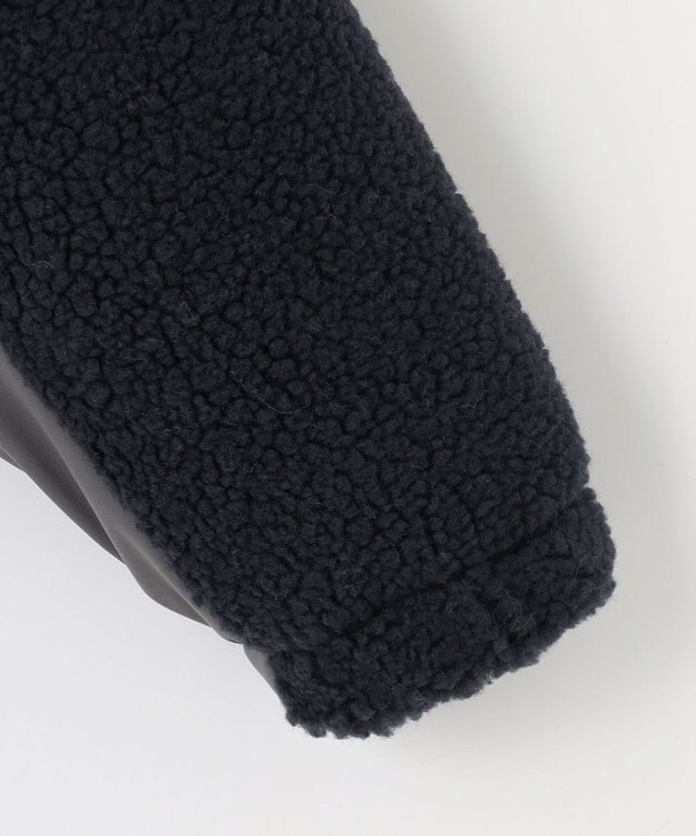 PW CIRCULUS 【WOMEN】【撥水/防風】ボア ハーフジップ フーデッド プルオーバー ネイビー系