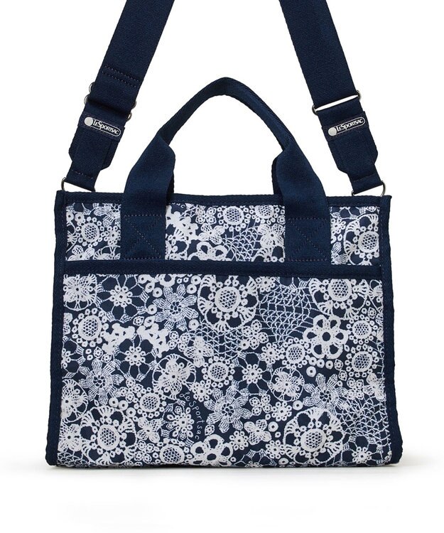 LeSportsac LARGE E/W TH TOTE/フローラルレースネイビー フローラルレースネイビー