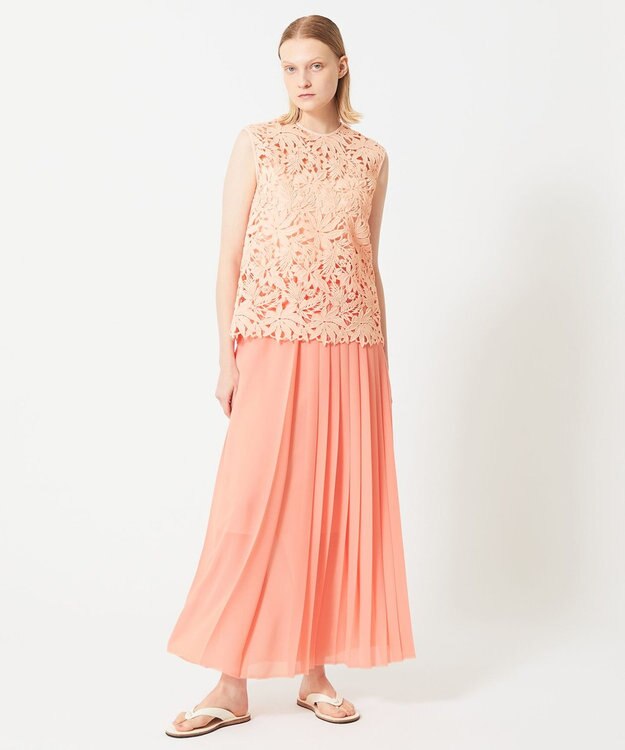 BEIGE， NARCISSUS / レースブラウス Peach