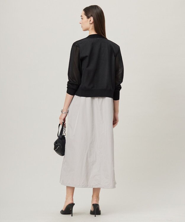 ICB 【洗える】ドライシアージップアップブルゾン ブラック系