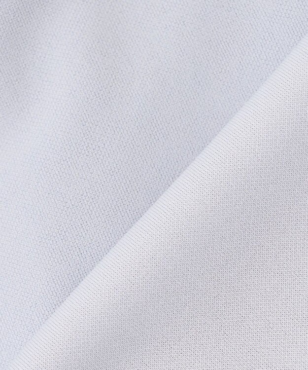 組曲 S 【接触冷感・UVケア】ライトアムンゼンジャージー フリルブラウス ブルーグレー系