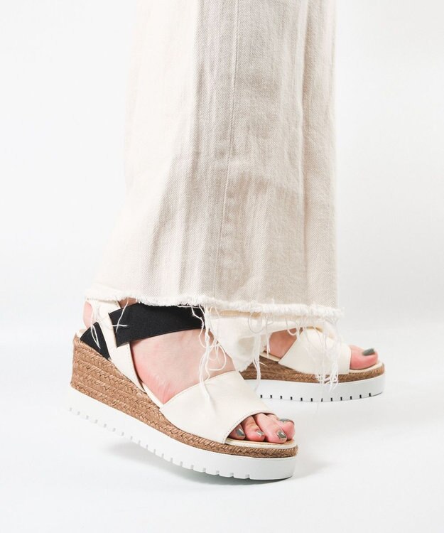 gaimo 【GAIMO/ガイモ】エラスティックダブルソールサンダル/ZARZA-RS ホワイト