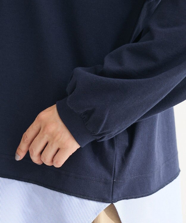 Green Parks 衿レイヤードッキングチュニック Navy