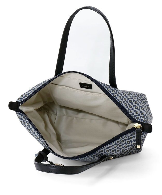 airlist 【日本製・軽量】トートバッグ (S)  RIBBON リボン ネイビー × ブラック