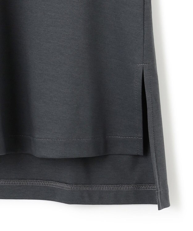 23区 L 【洗える】バナナスリーブ フォルム ロングTシャツ グレー系