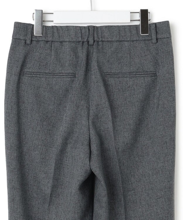 23区 【洗える】ウールライクカルゼ テーパードパンツ グレー系