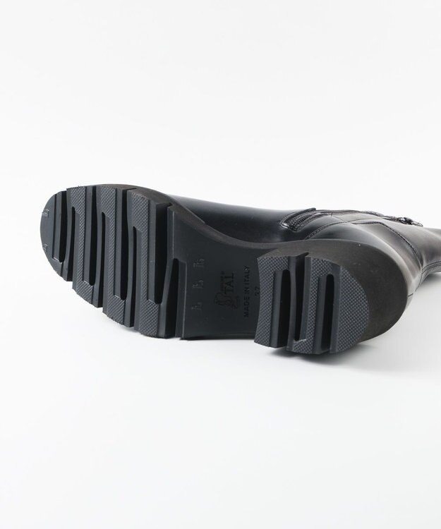 BONTRE 【イタリア製/本革】【LucaGrossi/ルカグロッシ】厚底ストレッチヒールブーツ/K839T-UA ブラック