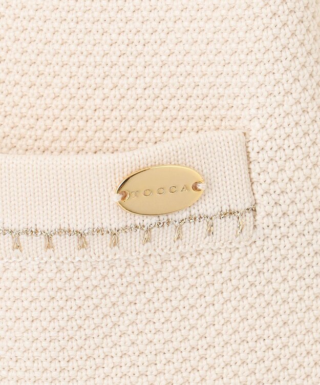 TOCCA NIGHT GROOVE ニットジャケット アイボリー系