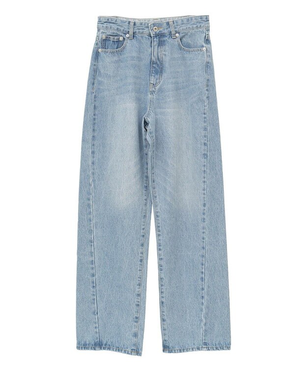 YECCA VECCA ルーズストレートデニムパンツ Indigo