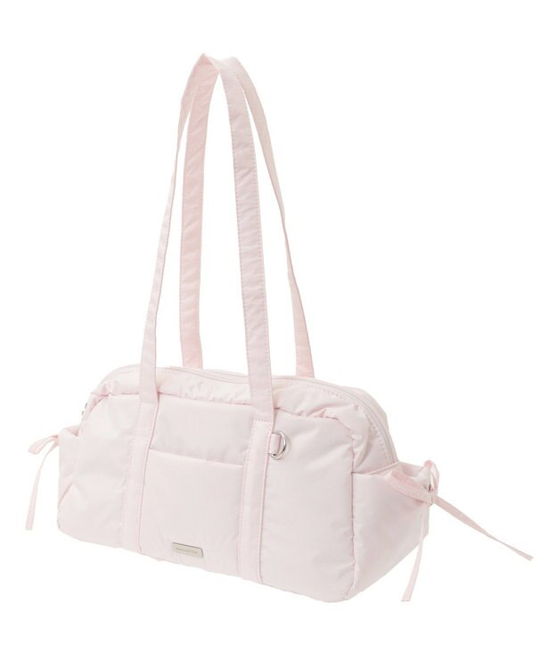 Maison de FLEUR サイドリボンパファーボストンバッグ Pink