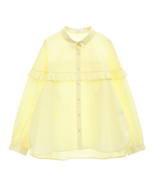 AMERICAN HOLIC イージーケアフリルシャツ Yellow