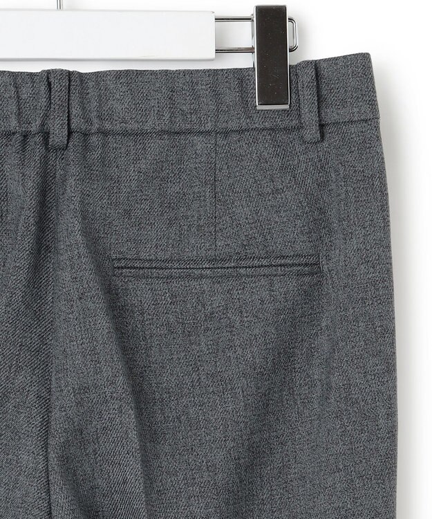 23区 【洗える】ウールライクカルゼ テーパードパンツ グレー系