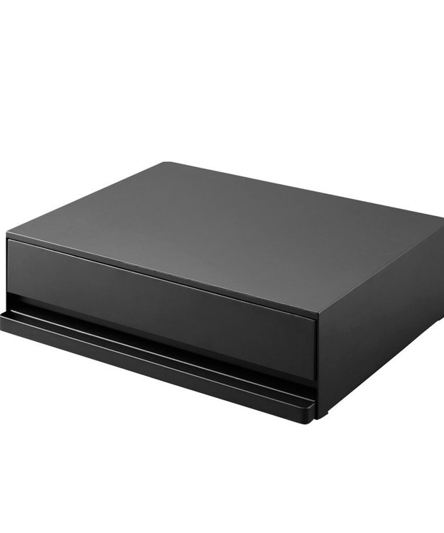 tower ツーウェイ キッチン家電下引き出し&スライドテーブル タワー ブラック ブラック